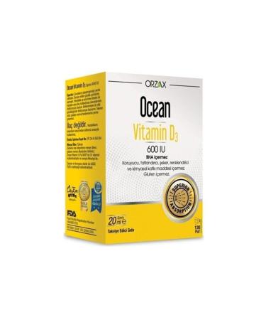 Ocean Supplement Ocean Vitamin D3 600 Iu 20 Ml Spray
