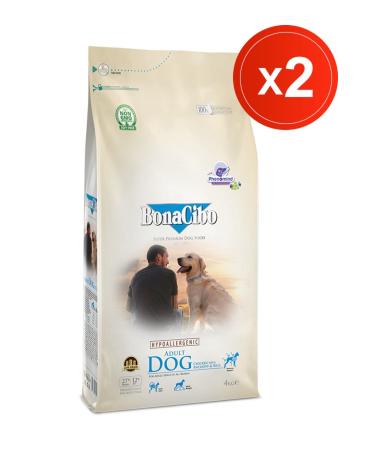 BonaCibo Adult Dog 4 Kg X 2 Chicken and Fish Adult Dog Food