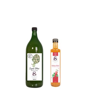 S heylaana Natural Artichoke Vinegar 2000 Ml - Natural Gilaburu Vinegar 500 Ml