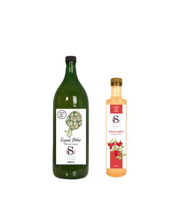 S heylaana Natural Artichoke Vinegar 2000 Ml - Natural Cranberry Vinegar 500 Ml