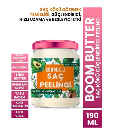 BOOM BUTTER Hair Root Strengthening Peeling 190 ml