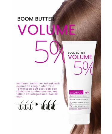 BOOM BUTTER Volume Shampoo for Weak and Fine Hair 250 ML - Buy Online on GoSupps.com