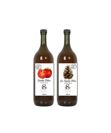 Suheylaana Natural Tomato Vinegar 1500 Ml - Natural Pine Cone Vinegar 1500 Ml