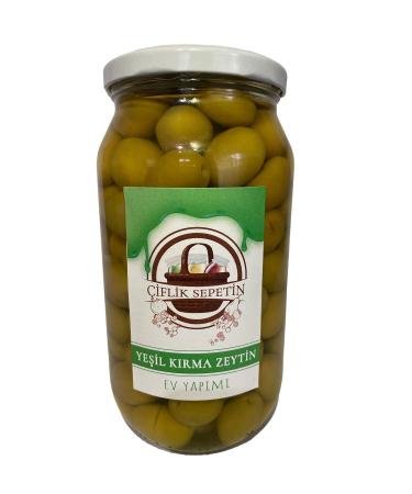 FARM BASKET Cracked Green Olives 1000 G Large Size