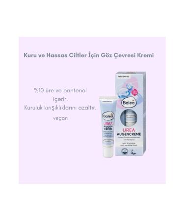 BALEA EYE CONTOUR CREAM WITH UREA VEGAN 15 ML GERMAN QUALITY