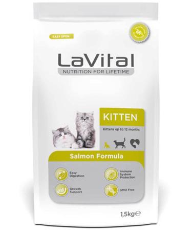 La Vital Lavital Kitten Cat 1.5kg Salmon Kitten Food