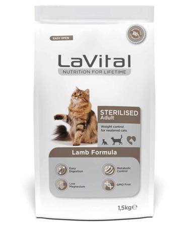 La Vital Sterilized Lamb 1.5kg Sterilized Cat Food Sterilized Dry Cat Food