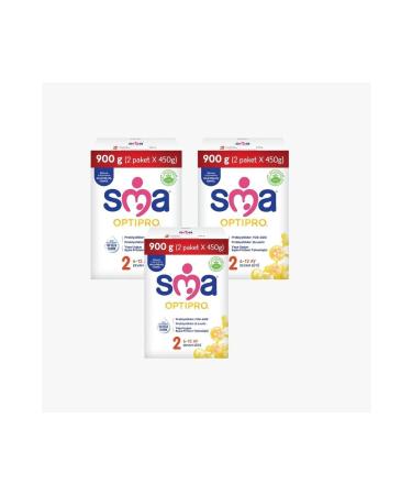 SMA Optipro 2 Probiotic Follow-On Milk 3 Pack 900 gr