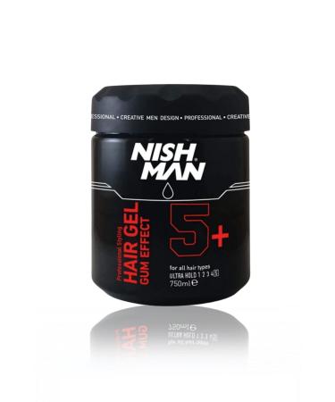 NISHMAN 5+ Ultra Hard Full Shiny Gum Jelly 750 ml