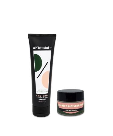 Alchimiste Moisturizing Purifying Anti-Acne Pore Tightening Basic Care Duo for Oily Skin