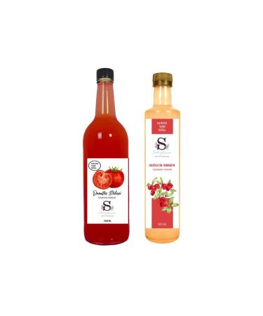 Suheylaana Natural Tomato Vinegar 750 Ml And Natural Cranberry Vinegar 500 Ml
