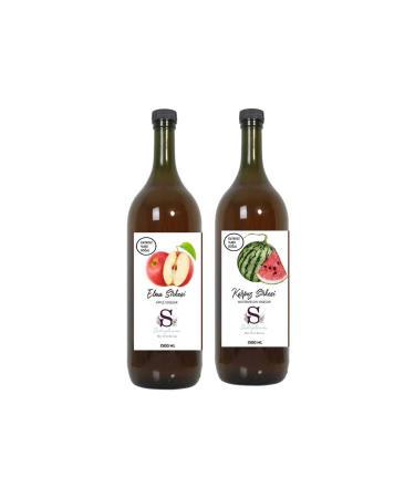 Suheylaana Natural Apple Vinegar 1500 Ml - Natural Watermelon Vinegar 1500 Ml