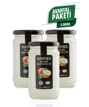 Wefood Organic Coconut Oil 300 Ml Pack of 3