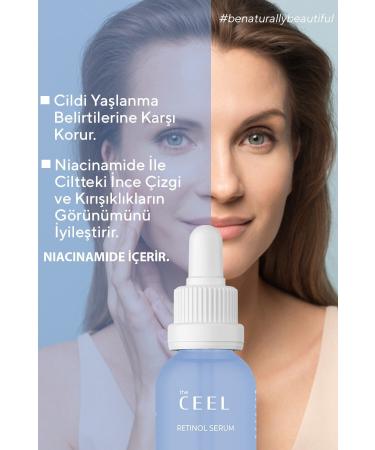 The Ceel Anti-Wrinkle and Anti-Aging Brightening Retinol Serum Ascorbic Acid %1 Retinol & Ceramides 30 ml - Buy Online on GoSupps.com