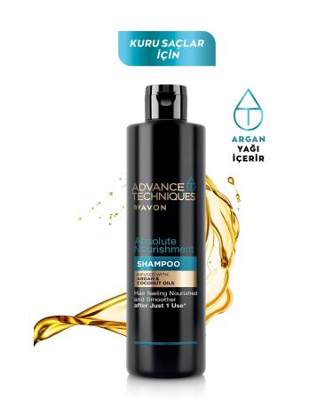 Avon Advance Techniques Nourishing Shampoo with Argan Oil 400 Ml. Triple Set - Buy Online on GoSupps.com