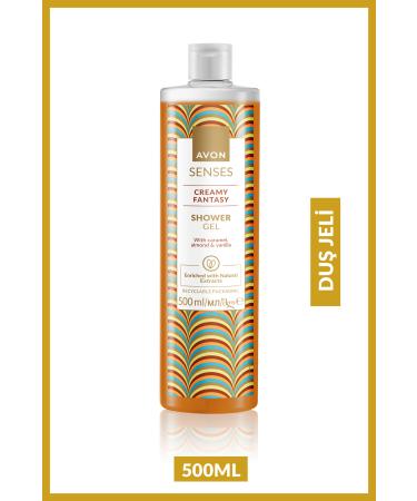 Avon Senses Creamy Fantasy Caramel Almond and Vanilla Shower Gel 500 Ml. Set of Two - Buy Online on GoSupps.com