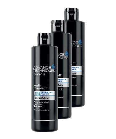 Avon Advance Techniques Anti-Dandruff 2 in 1 Shampoo and Conditioner 400 Ml. Triple Set