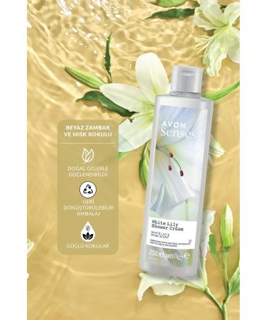 Avon Senses White Lily White Lily Scented Shower Gel 250 Ml. Triple Set - Buy Online on GoSupps.com