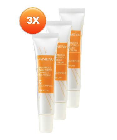 Avon Anew Radiance Dark Circles Eye Cream 15 Ml. Triple Set - Buy Online on GoSupps.com