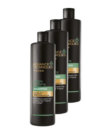 Avon Depply Purifying Shampoo for Oily Hair 400 Ml. Triple Set
