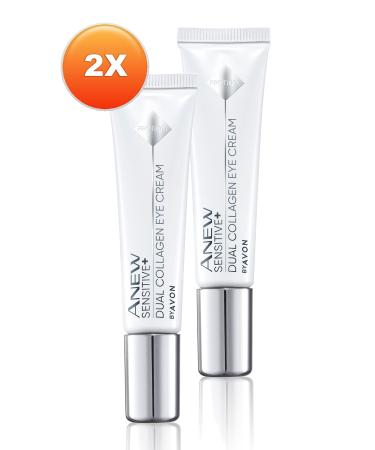 Avon Anew Sensitive Sensitive Skin Dual Collagen Eye Cream 15 Ml. Duo Set - Buy Online on GoSupps.com