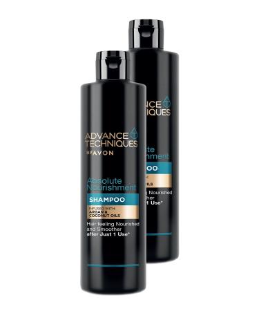 Avon Advance Techniques Nourishing Shampoo with Argan Oil 400 Ml. Duo Set