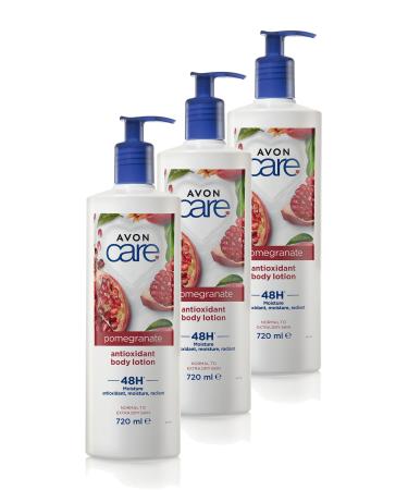 Avon Care Antioxidant Moisturizing Body Lotion with Pomegranate Extract 720 Ml. Triple Set