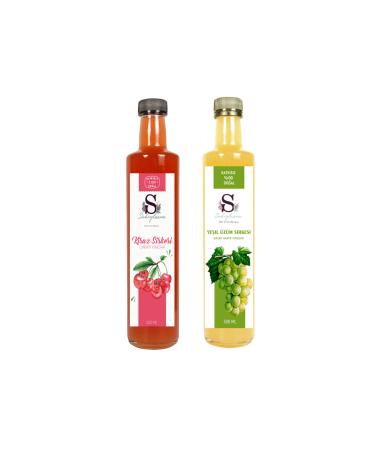 Suheylaana Natural Cherry Vinegar 500 Ml - Natural Green Grape Vinegar 500 Ml