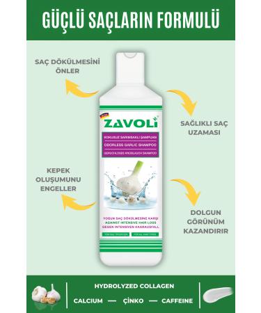 Zavoli Garlic Stem Cell Active Intensive Care Shampoo 450 ml