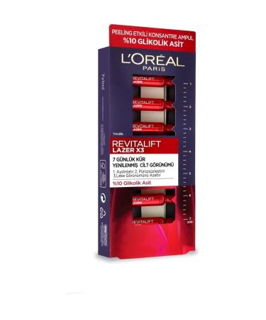 L'Oreal Paris Revitalift Laser 7 Days Cure Peeling Effect Ampoule 3600523834399