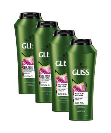 Gliss Bio-Tech Strengthening Shampoo 525 ml x 4 Pieces - Buy Online on GoSupps.com