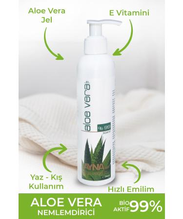 Ayna Sun Moisturizing and Skin Soothing Effective Aloe Vera Gel 200ml - Buy Online on GoSupps.com