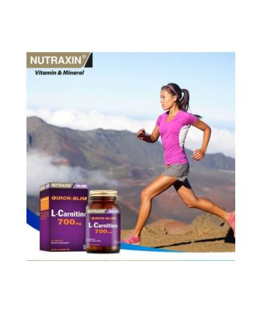 Nutraxin Quick Slim L-carnitine 700mg 60 Tablets + Pill Box - Buy Online on GoSupps.com
