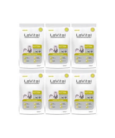 La Vital Kitten Premium Kitten Cat Food with Salmon 1.5 Kg - 6 Pieces