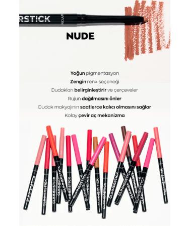 Avon Glimmerstick Lift Lip Pencil - Nude 2 Pack + Lovider Pocket Mirror Gift - Buy Online on GoSupps.com
