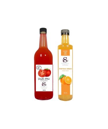 Suheylaana Natural Tomato Vinegar 750 Ml And Natural Orange Vinegar 500 Ml