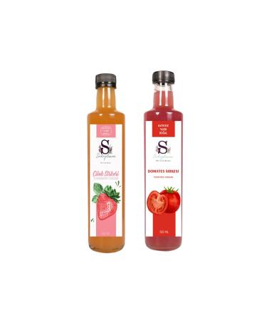 Suheylaana Natural Strawberry Vinegar 500 Ml - Natural Tomato Vinegar 500 Ml