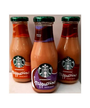 Starbucks Frappuccino Mocha 250 Ml coffe 250 Ml caramel 250 Ml(three flavors in one)