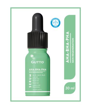 Gutto Skin Repairing Exfoliating and Balancing Aha-bha-pha Skin Serum 30ml