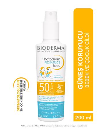 Bioderma Spray SPF50+ Baby Child Very High Protection Sunscreen in Spray Form 200 ml
