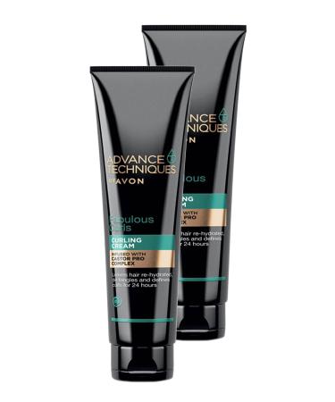Avon Advance Techniques Curl Styling Leave-In Hair Care Cream 150 Ml. Set of Two