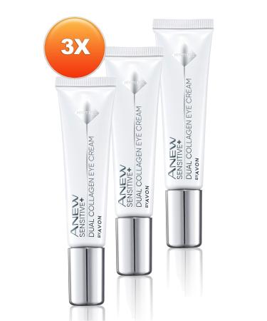 Avon Anew Sensitive Sensitive Skin Double Collagen Eye Cream 15 Ml. Triple Set - Buy Online on GoSupps.com