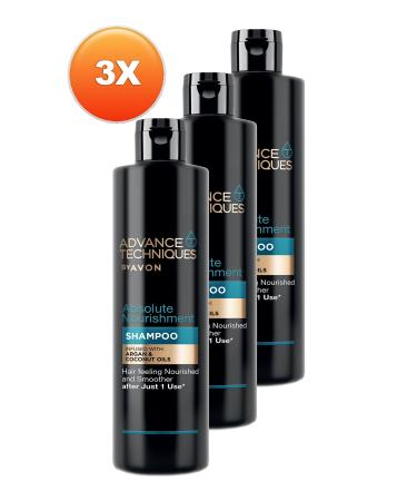 Avon Advance Techniques Nourishing Shampoo with Argan Oil 400 Ml. Triple Set - Buy Online on GoSupps.com