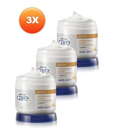 Avon Care Vanilla Vitamin E Multi-Purpose Cream for Dry Skin 400 Ml. Triple Set - Buy Online on GoSupps.com