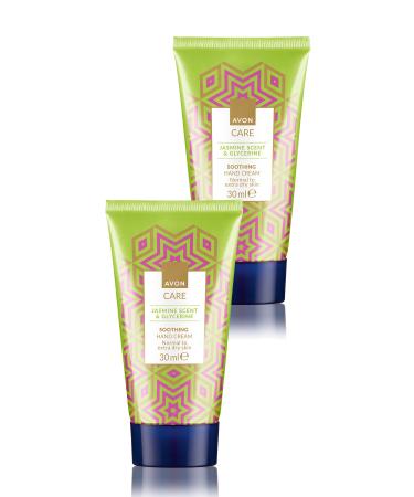 Avon Care Jasmine Scented Glycerin Hand Cream 30 Ml. Set of Two