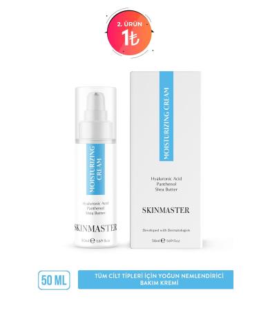 SkinMaster Intensive Moisturizing Care Cream for All Skin Types Ha 2% Panthenol 5% + Shea Butter