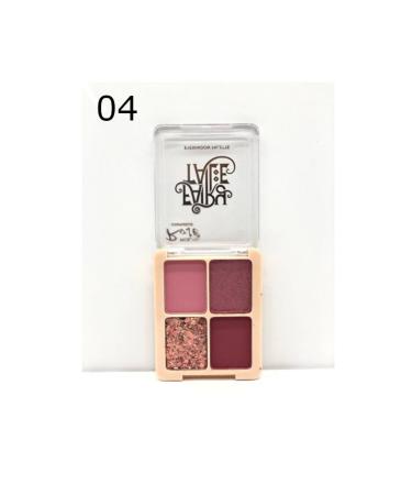 Rose FAIRY TALE 4-pack glitter eyeshadow palette