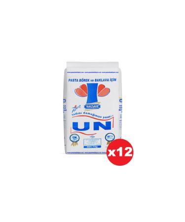 WRITER Multi-Purpose Flour for Pastry Baklava and Baklava 1 Kg X 12 Packs