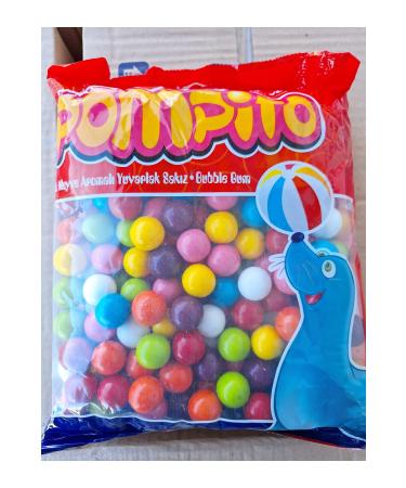 Mixed Pompito Round Sugar Gum 1 Kg