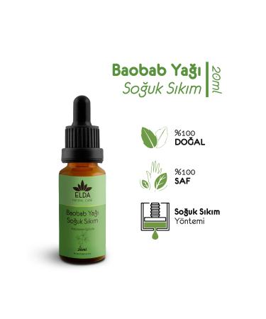 EldaNaturalcare Baobab oil cold pressed 20 ml